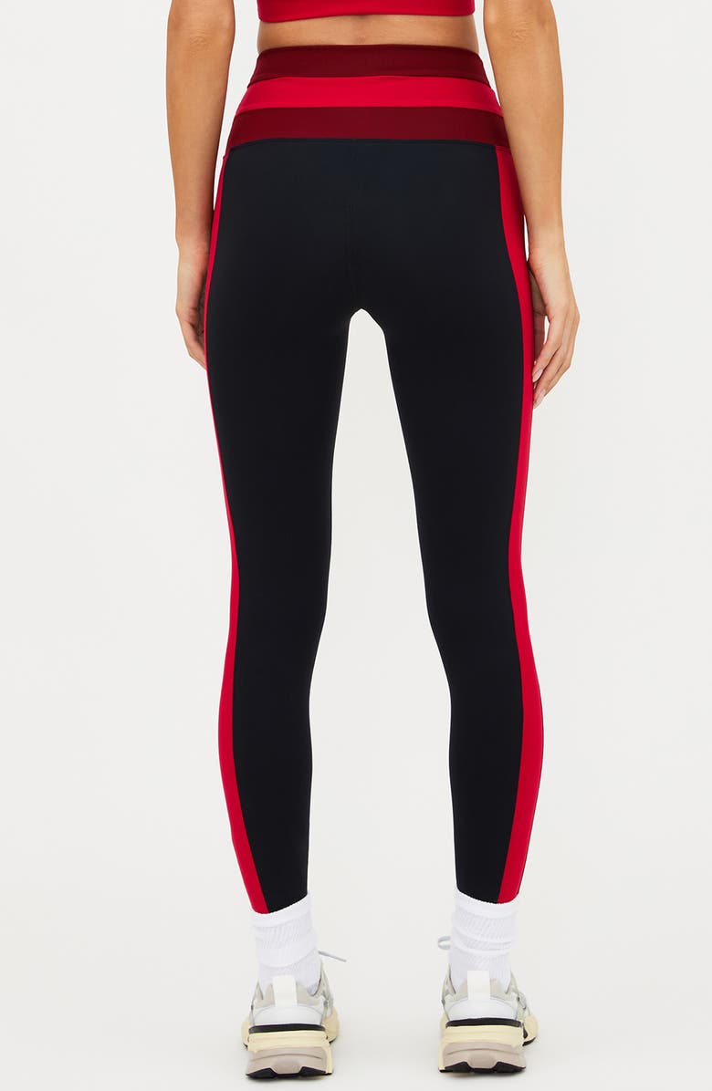Beach Riot Mariella Colorblock Leggings, Alternate, color, Redwood Colorblock