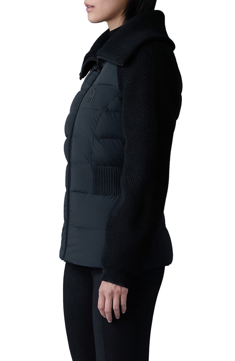 Mackage Foxy Mixed Media Quilted Down Jacket, Alternate, color, 