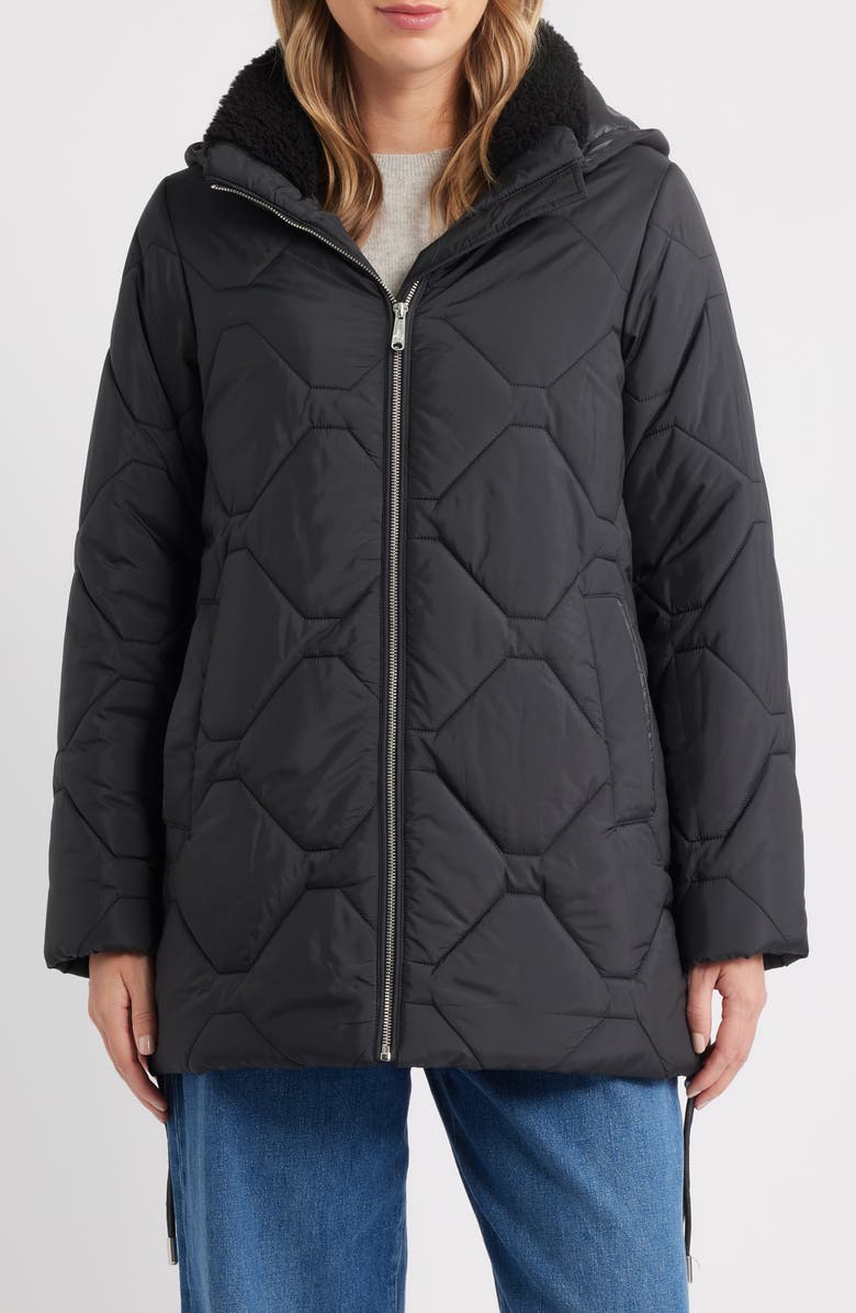 Sam Edelman Onion Quilted Jacket, Alternate, color, Black