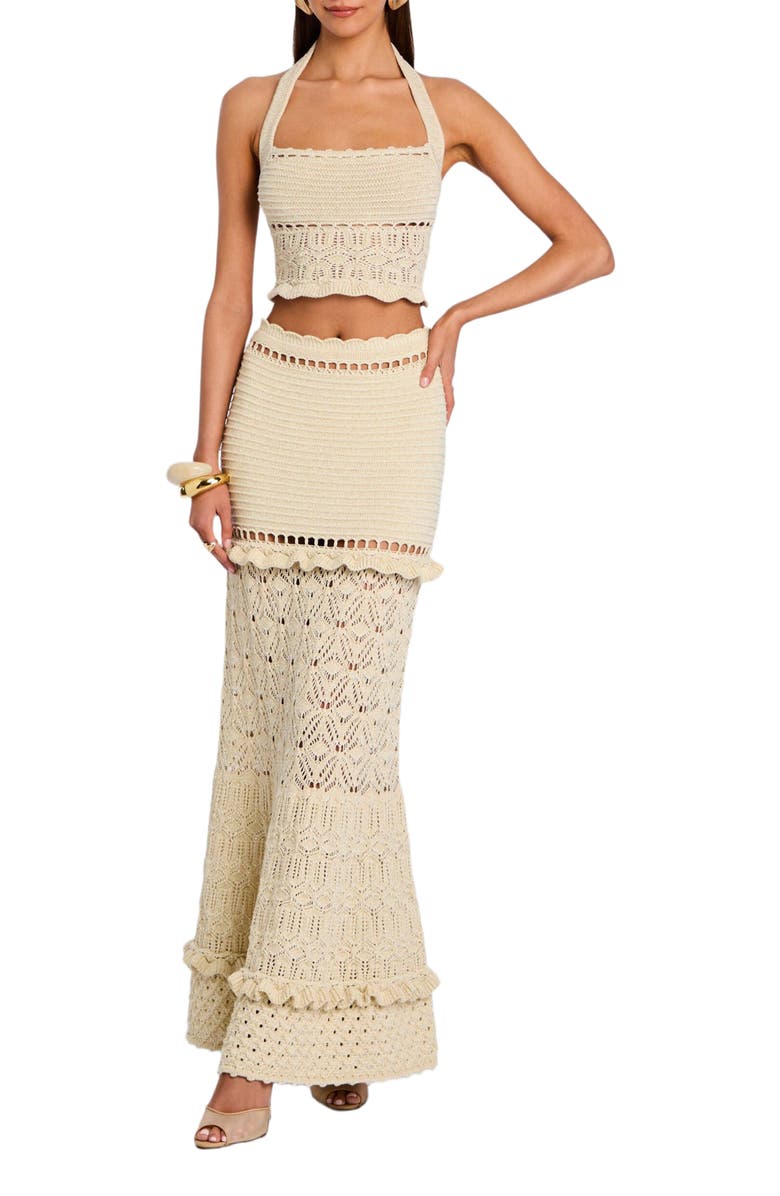 Retrofête Soliana Crochet Top, Alternate, color, 