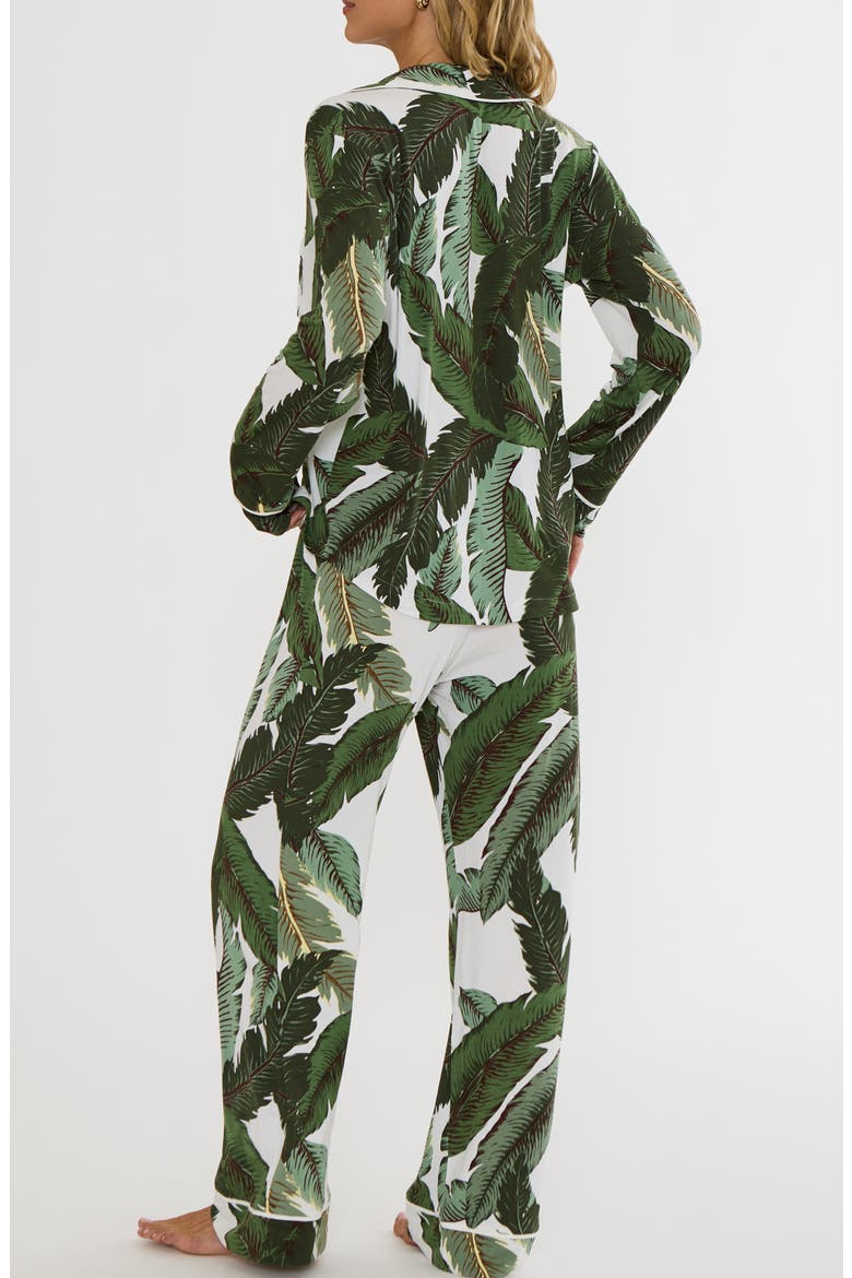 Livy & Connie Pajamas, Alternate, color, BANANA PALMS