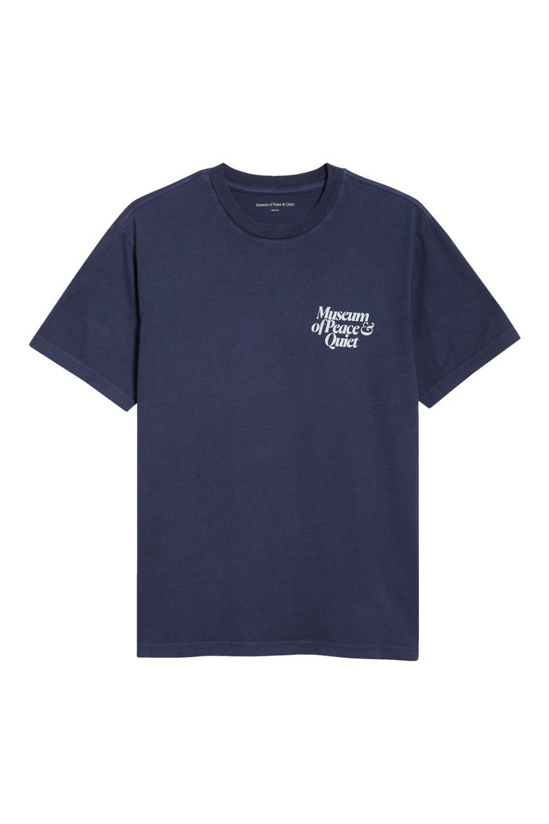 Mid Century Graphic Cotton T-Shirt, Alternate, color, NAVY