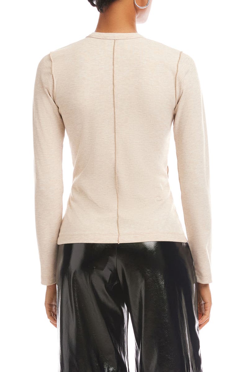 FIFTEEN TWENTY Elissa Rib Top, Alternate, color, Oatmeal