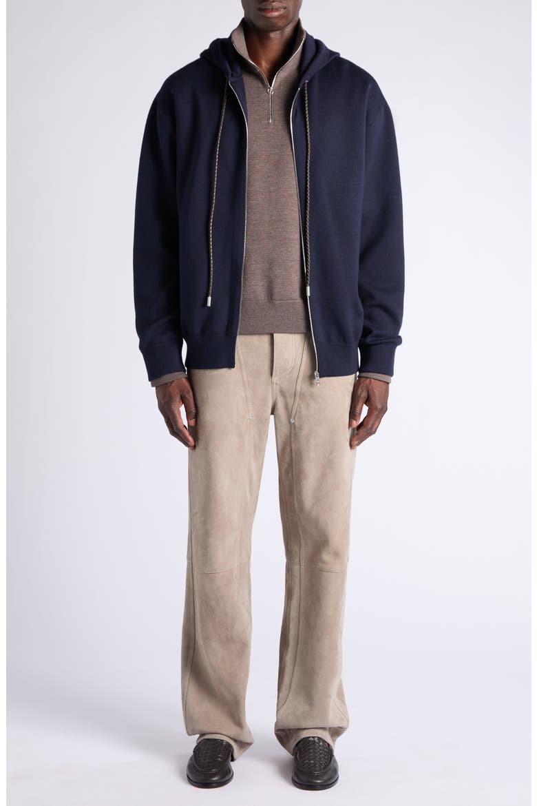 Suede Wide Leg Trousers, Alternate, color, 1796 GREY SEAL