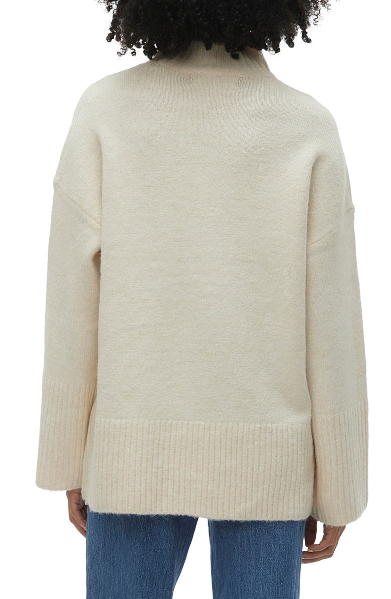 VERO MODA Phillis Turtleneck Sweater, Alternate, color, Birch Detail Melange