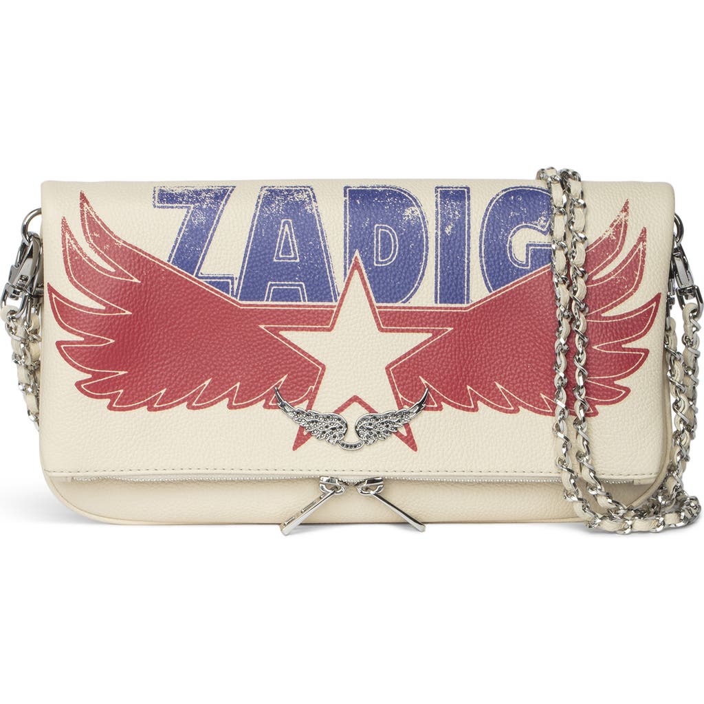 Zadig & Voltaire Rock Grained Leather America Flash Crossbody