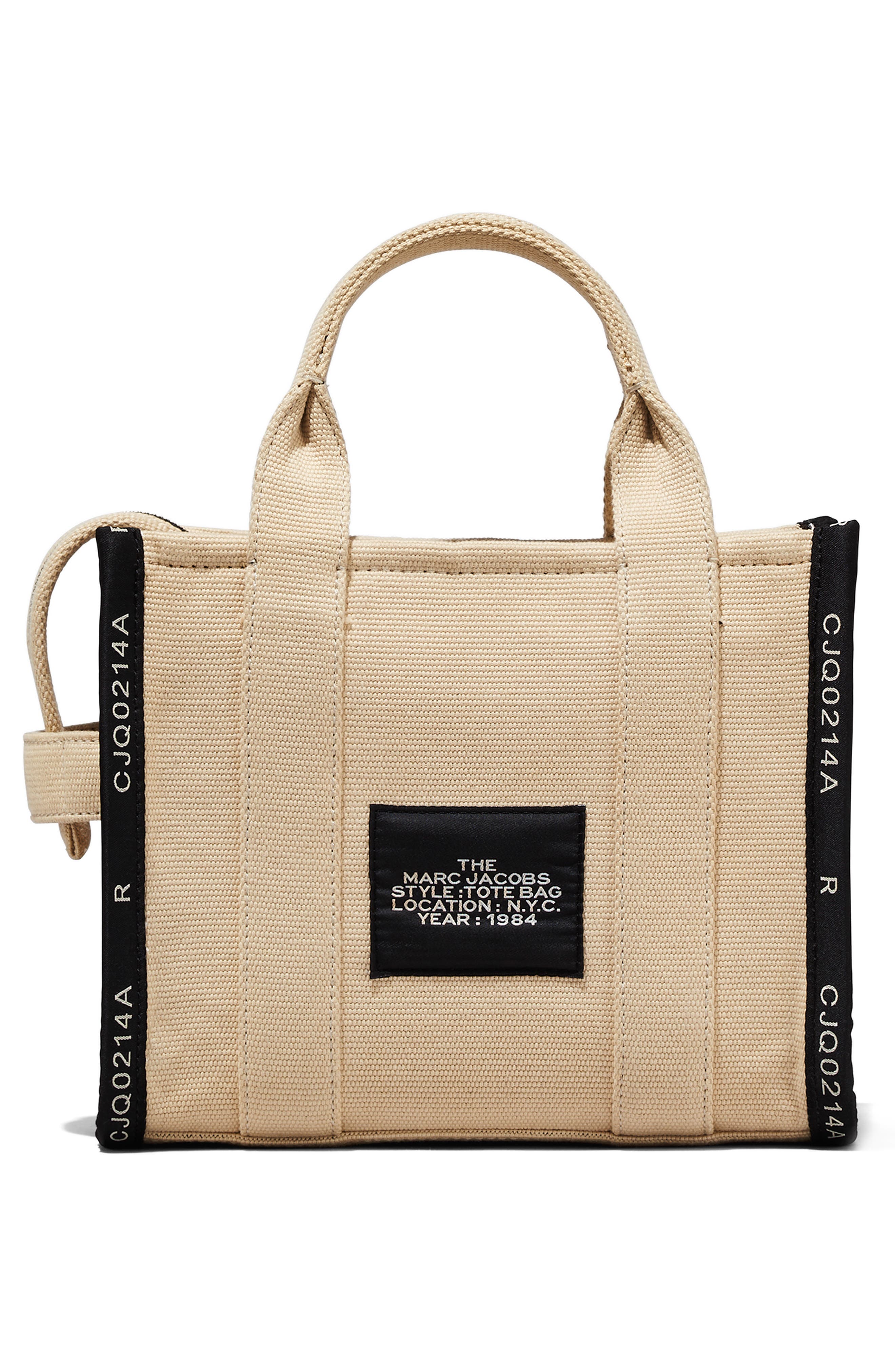 Marc Jacobs The Jacquard Small Tote Bag, Alternate, color, Warm Sand