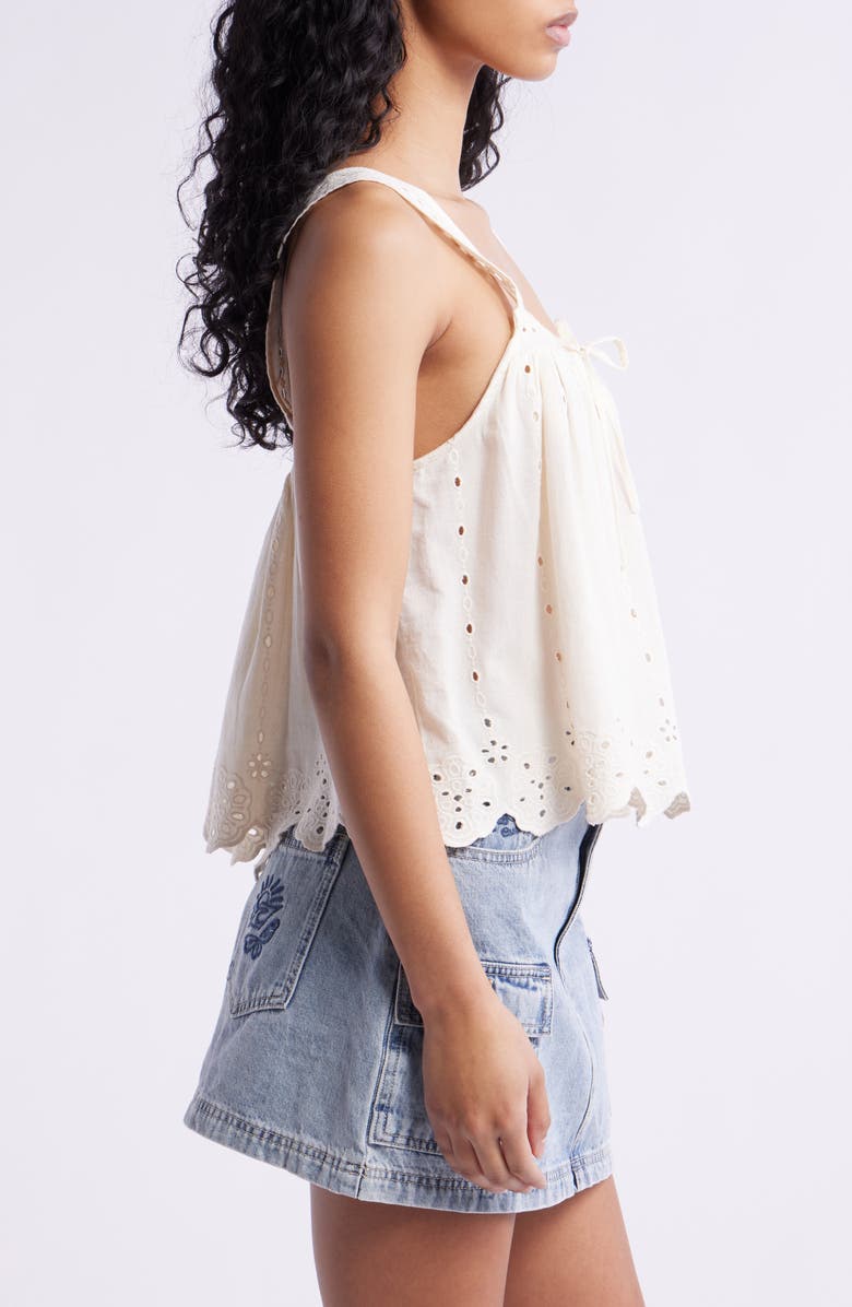 Rip Curl San Carlos La Joya Cotton & Linen Tank, Alternate, color, Lily