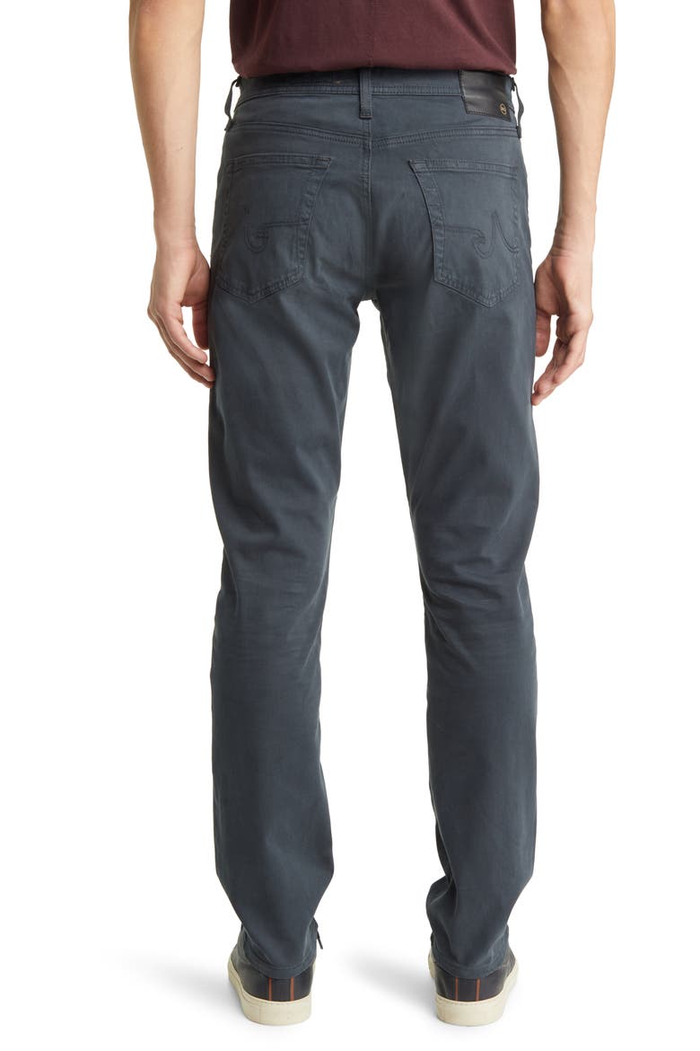 Everett Stretch Sateen Slim Straight Pants, Alternate, color, MELANGE SMOKE