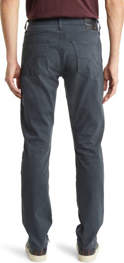 Everett Sueded Stretch Sateen Slim Straight Leg Pants