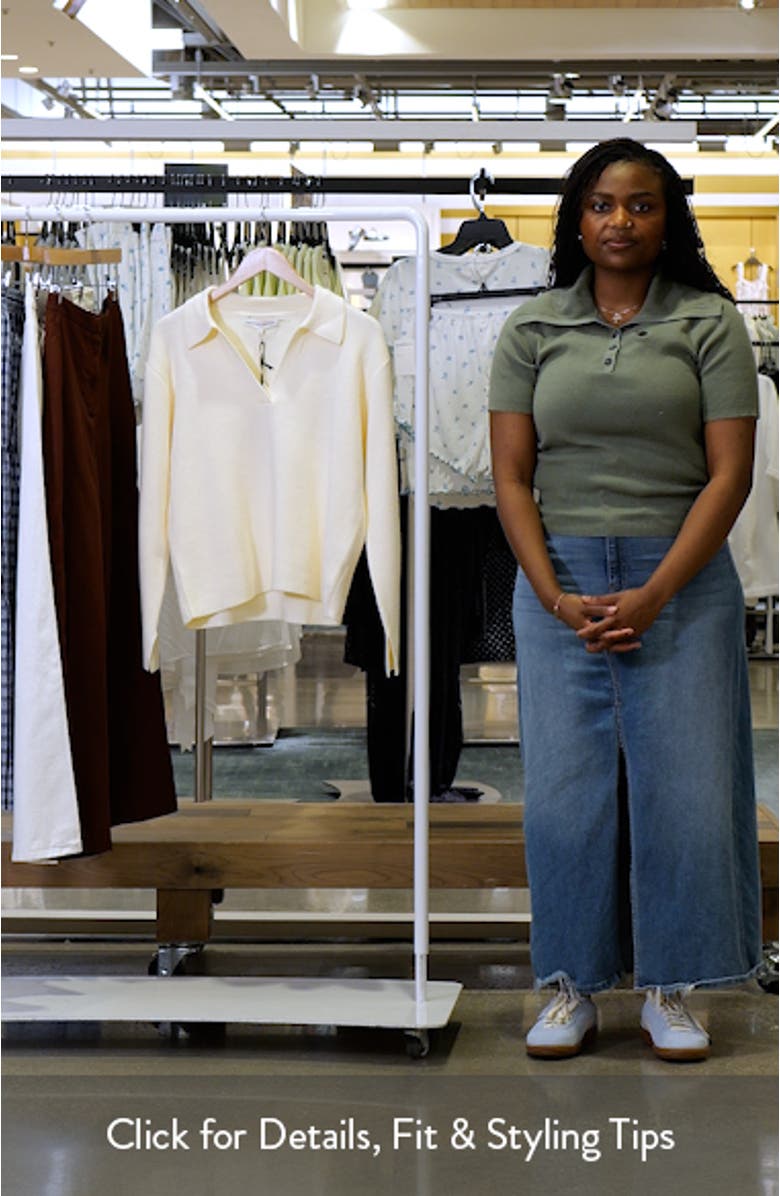 Oversize Johnny Collar Sweater, sales video thumbnail