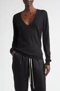 Rick Owens Virgin Wool V-Neck Sweater