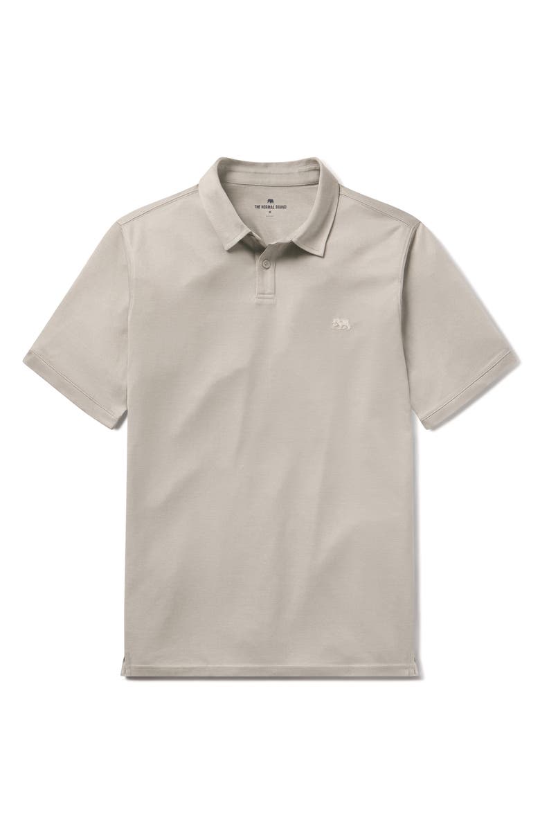The Normal Brand Performance Piqué Polo, Alternate, color, Greystone
