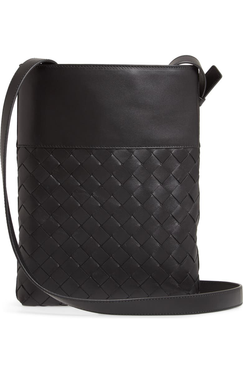 Bottega Veneta Intrecciato Leather Messenger Bag, Alternate, color,