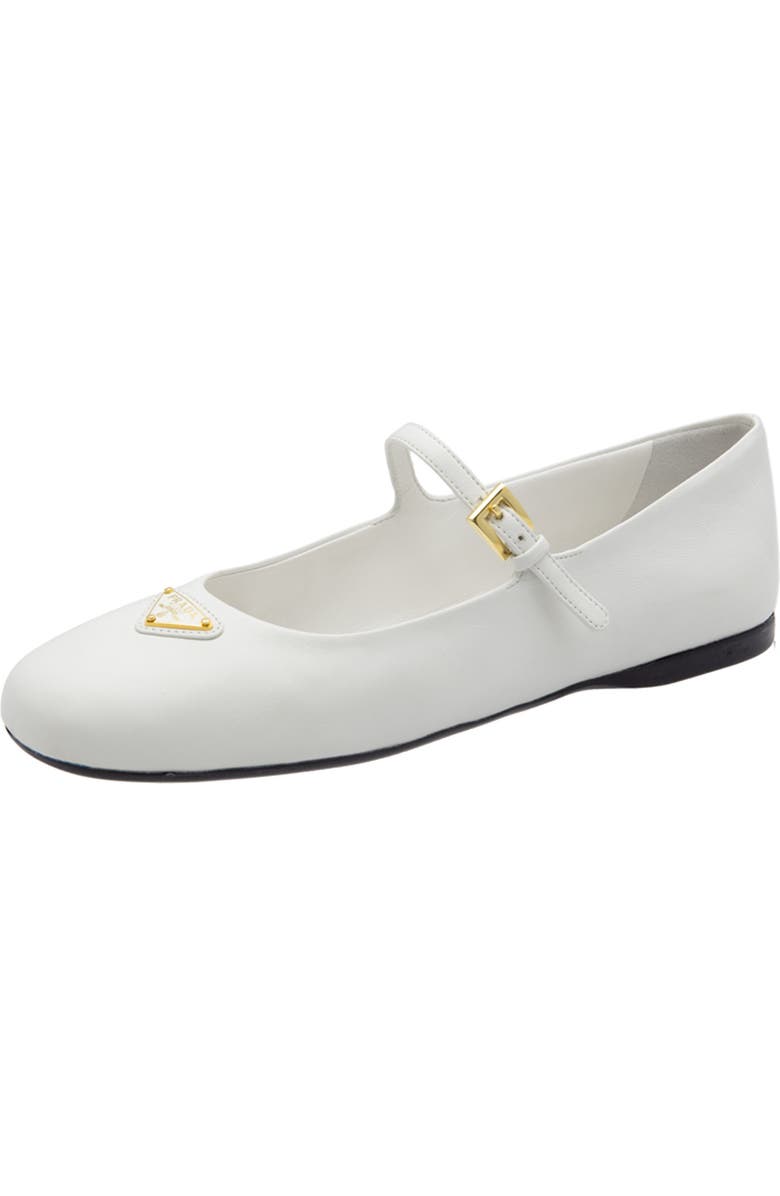 Prada Ballerina Mary Jane, Main, color, White