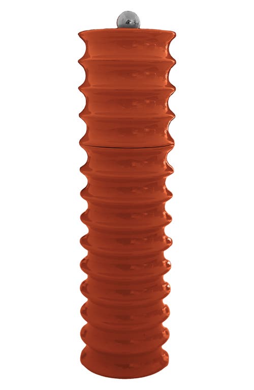 Addison Ross London Twister Lacquer Wood Mill In Orange