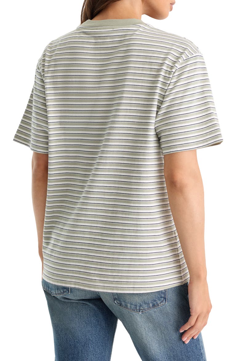 The Overized Stripe T-Shirt, Alternate, color, CLASSIC STRIPE MOSSWELL