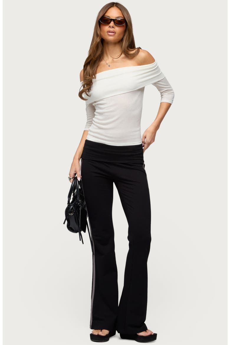 Thais Off the Shoulder Backless Top, Alternate, color, IVORY