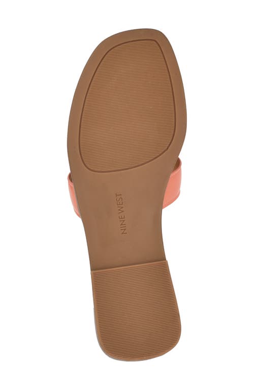 Shop Nine West Glorie Slide Sandal In Orange