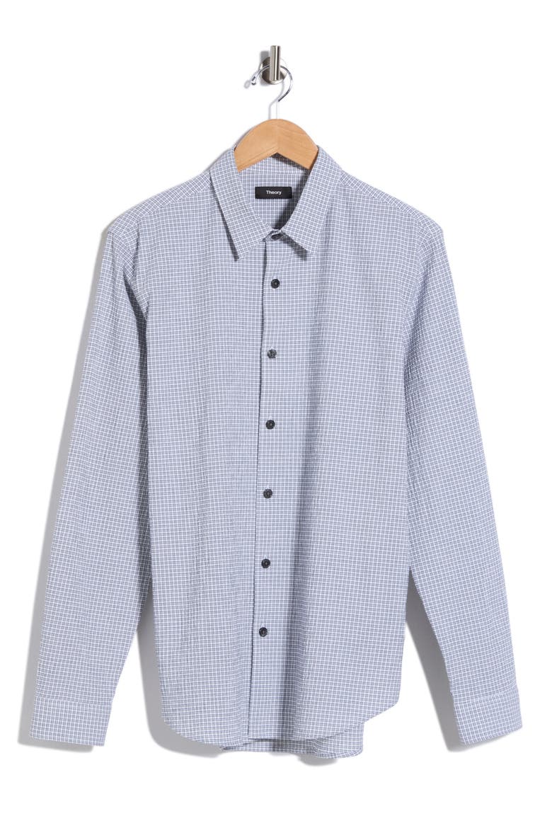 Rammy Poplin Button-Up Shirt, Alternate, color, BLTC/WHT