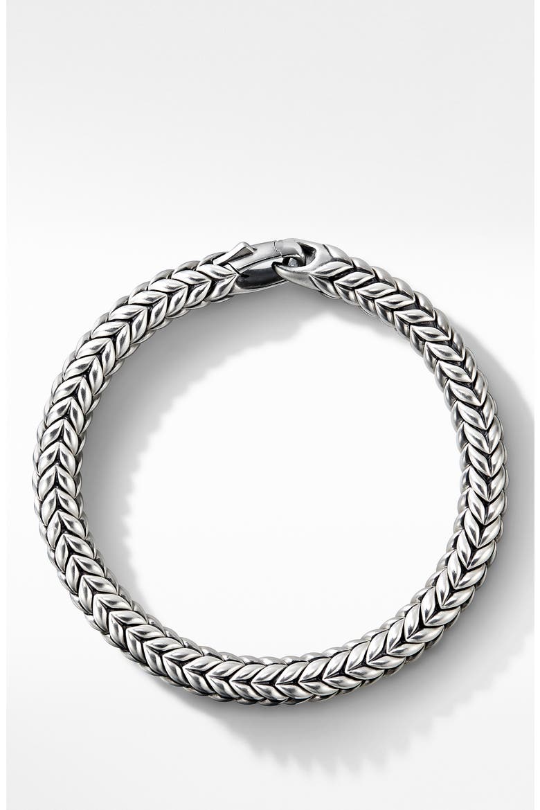 Chevron Bracelet, Alternate, color, SILVER
