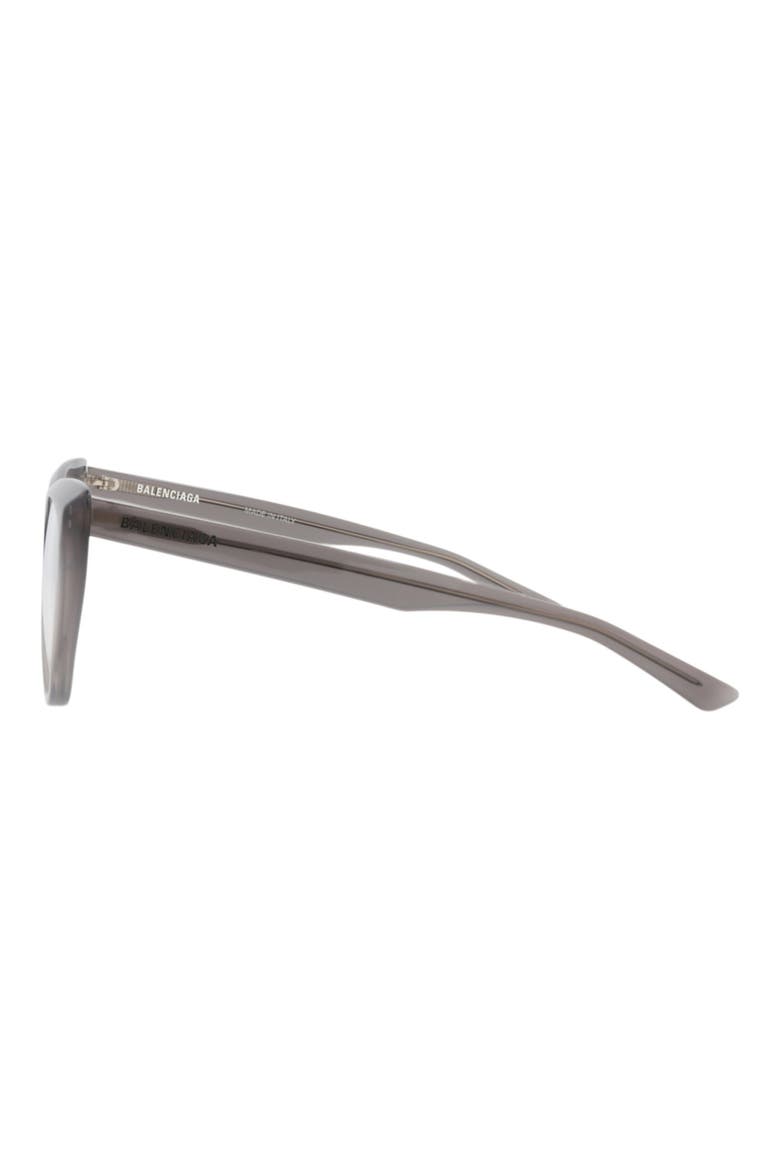 53mm Cat Eye Optical Glasses, Alternate, color, GREY GREY TRANSPARENT