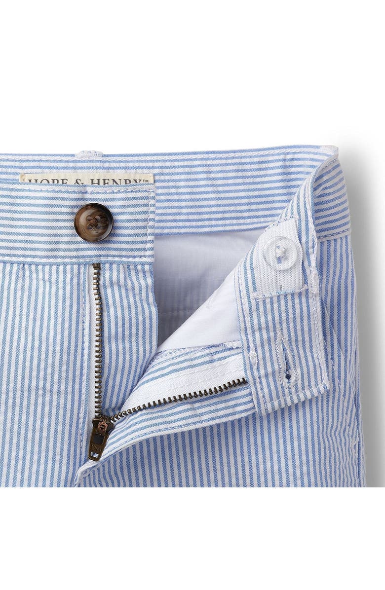 Hope & Henry Boys' Organic Cotton Seersucker Short, Kids, Alternate, color, Blue Seersucker
