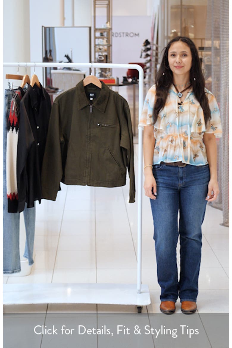 Hudson Zip-Up Cotton Twill Jacket video