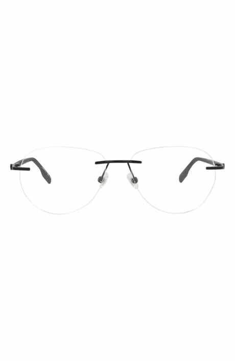 Montblanc 56mm Rimless Square Optical Glasses