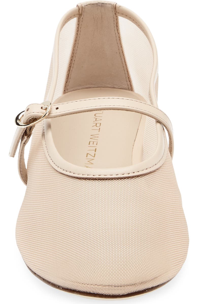 Stuart Weitzman Bareitall Mary Jane Flat, Alternate, color, Beige/Barely Beige