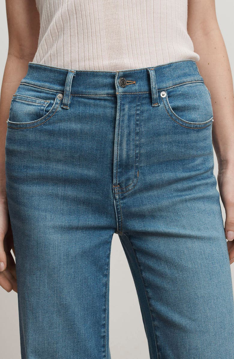 Veronica Beard Joplin Wide Flare Leg Jeans, Alternate, color, Pool Party