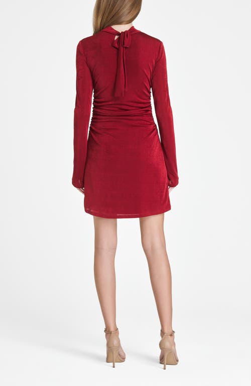 Wayf Vivi Tie Back Long Sleeve Minidress