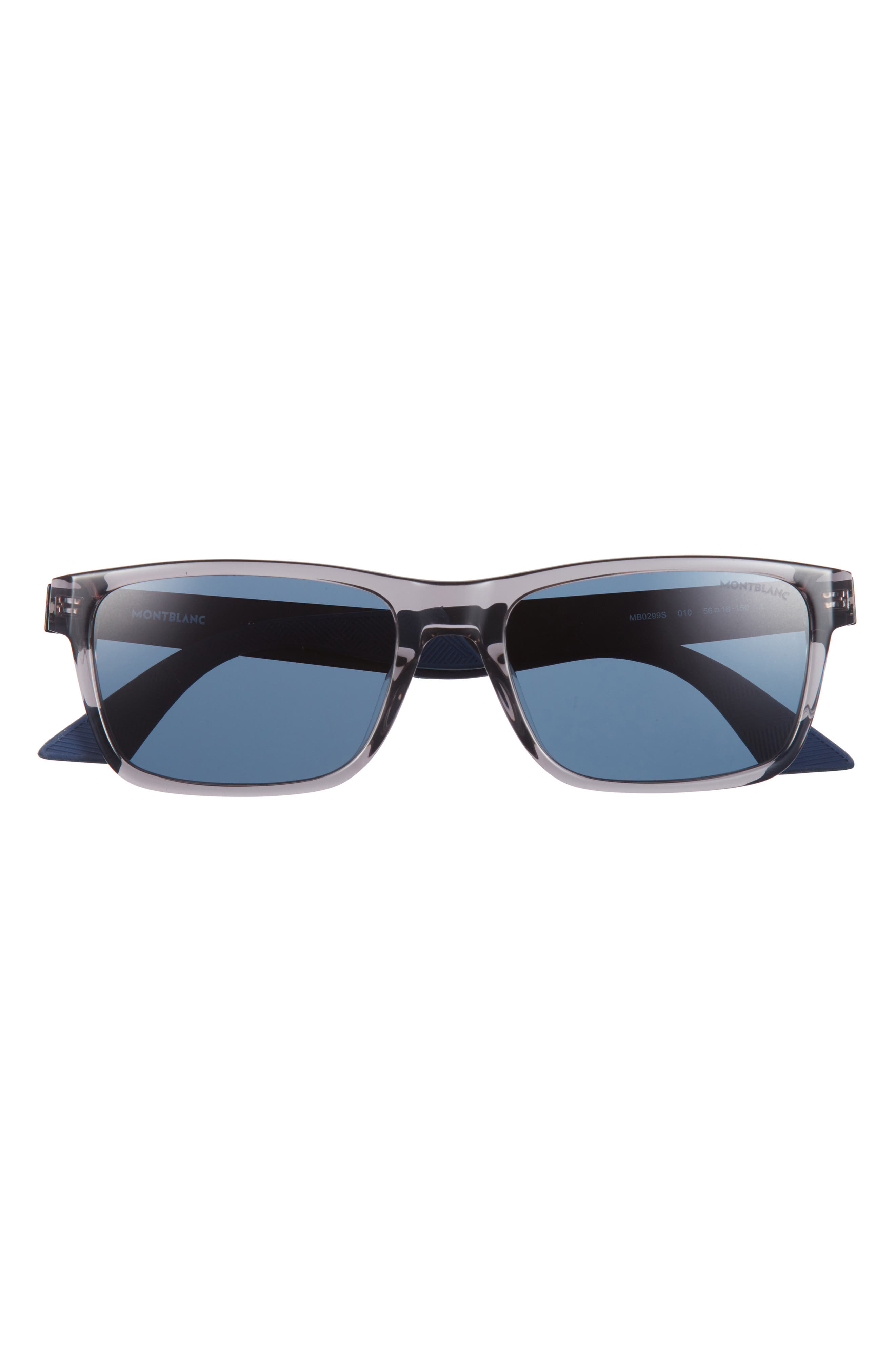 Montblanc 56mm Square Sunglasses