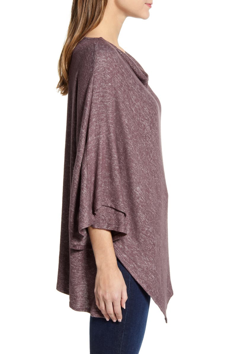 Bobeau Cozy Poncho Top, Alternate, color,