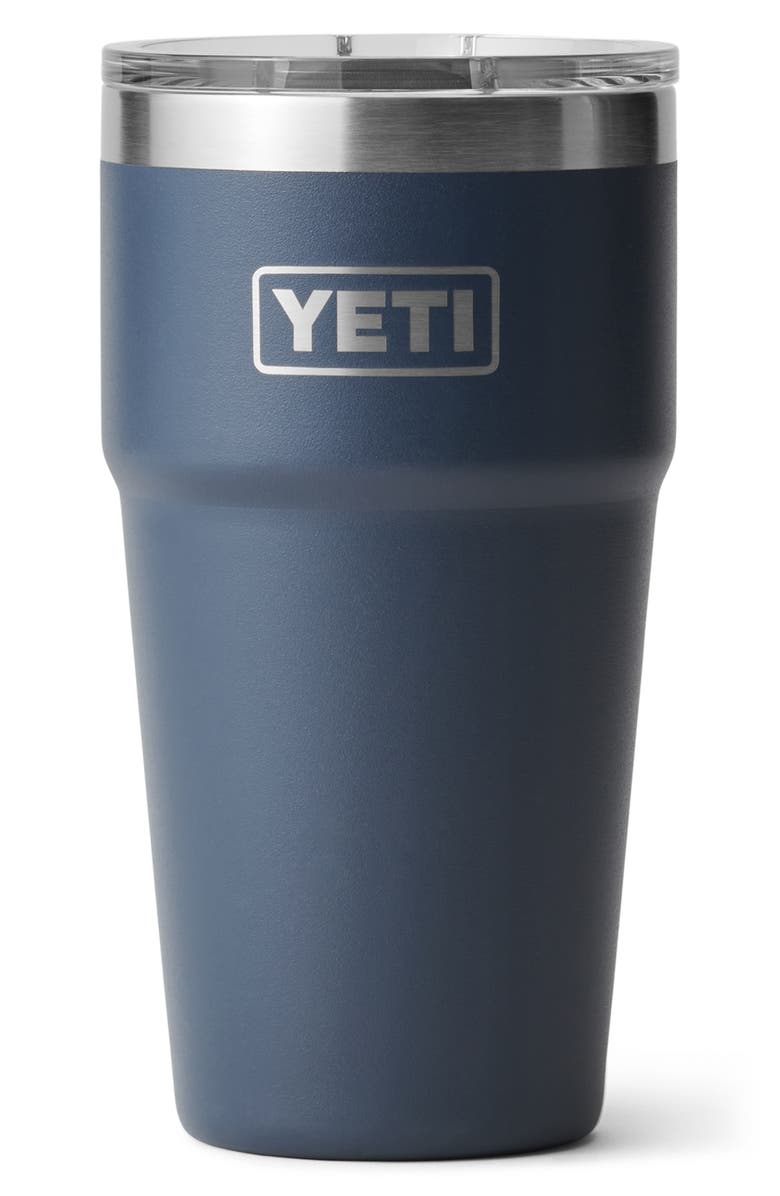 YETI Rambler 20-Ounce Stackable Cup, Main, color, Navy