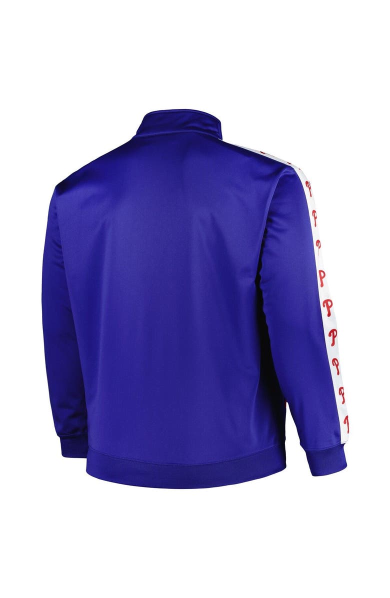 PROFILE Men's Royal Philadelphia Phillies Big & Tall Tricot Track Full-Zip Jacket, Alternate, color, Royal