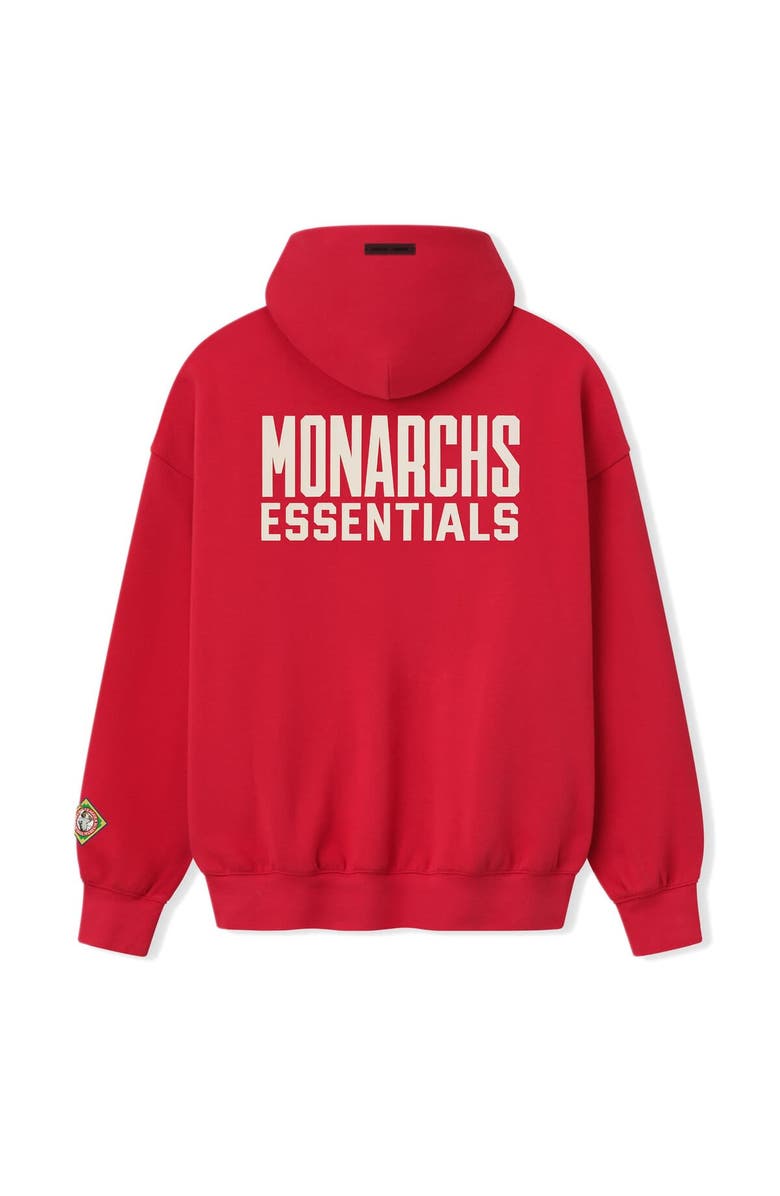 Fear of God Men's Red Kansas City Monarchs Fear of God x Negro Leagues Baseball Museum Fleece Pullover Hoodie, Alternate, color, Red