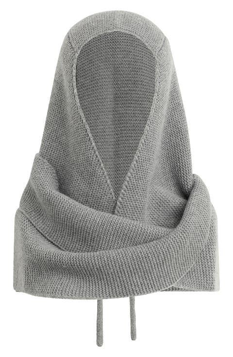 Knit Hood with Ties
