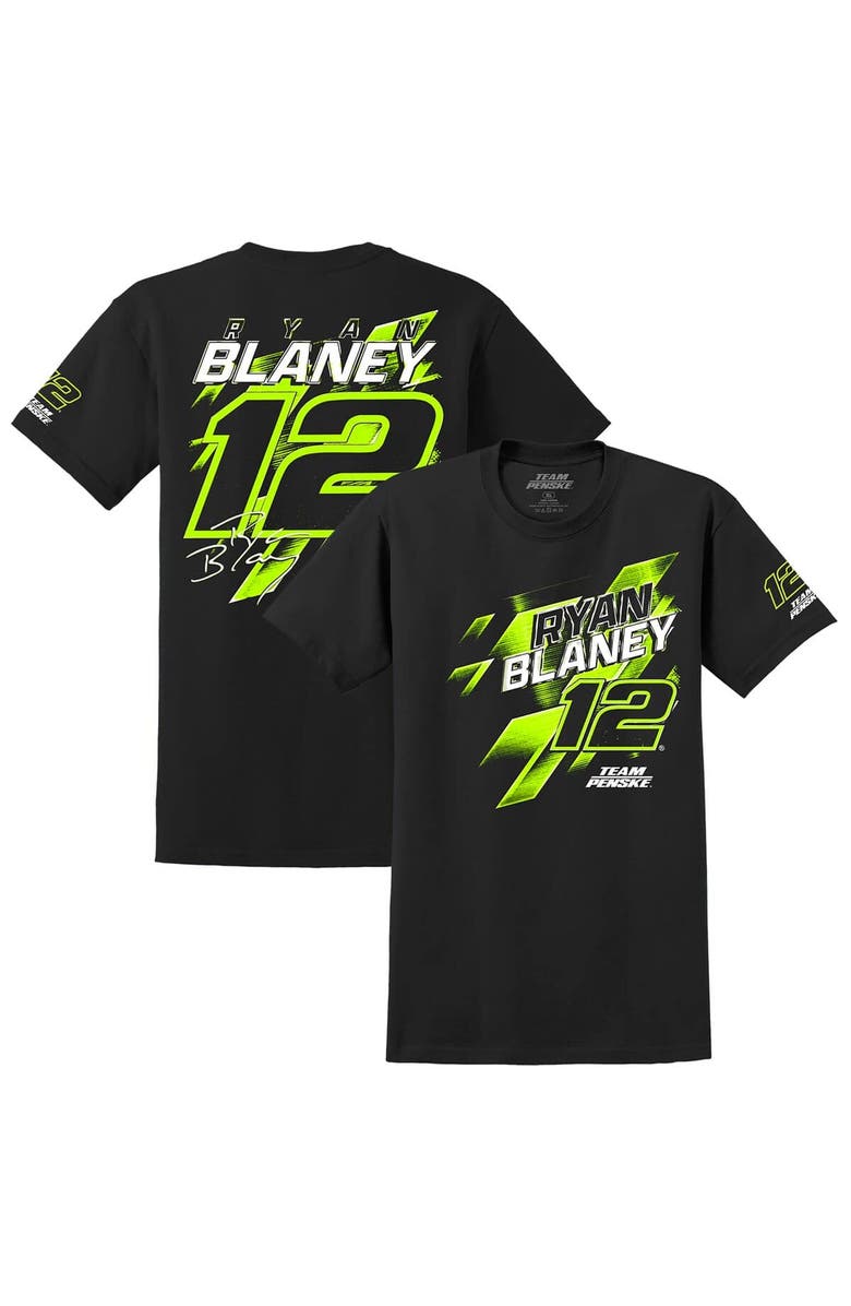 TEAM PENSKE Men's Team Penske  Black Ryan Blaney Number T-Shirt, Alternate, color, Black