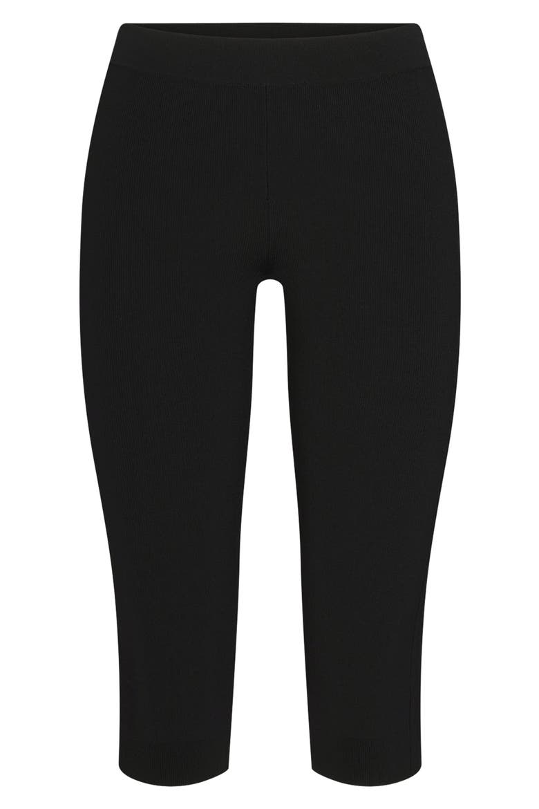 Refined Knit Capri Pants, Alternate, color, ONYX