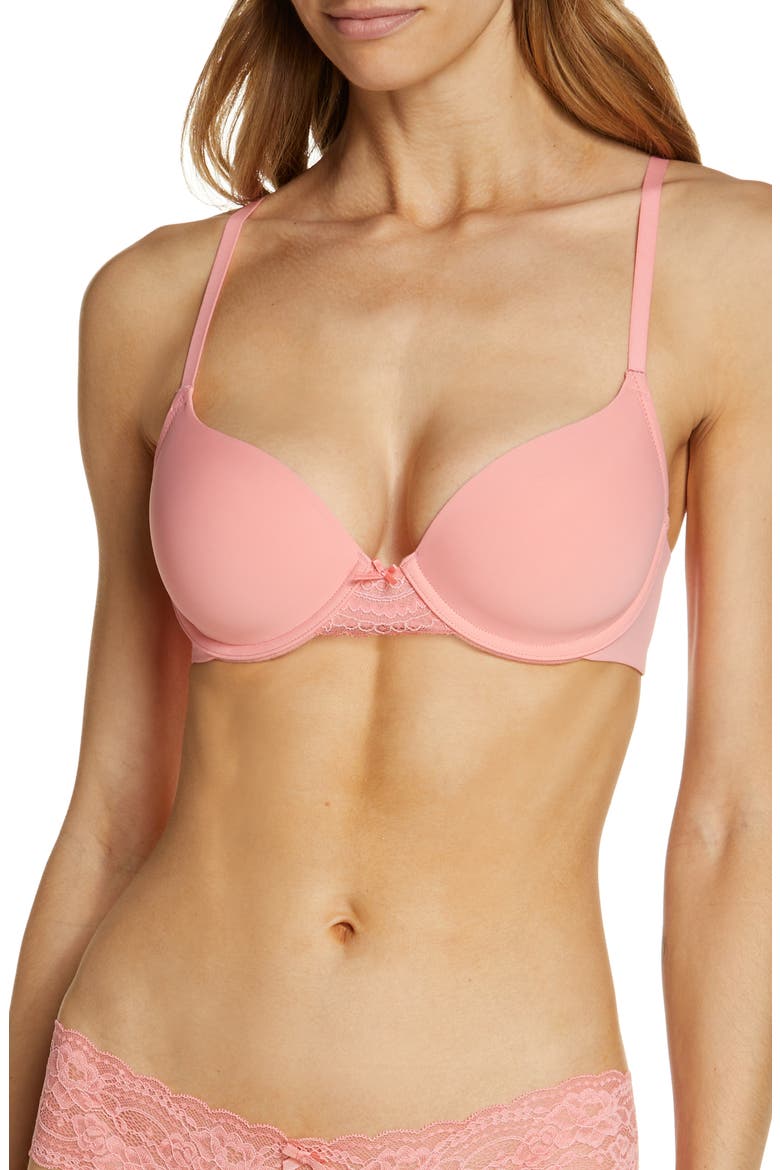 Minx Multi Way Underwire T-Shirt Bra, Main, color, PINK/CHIFF