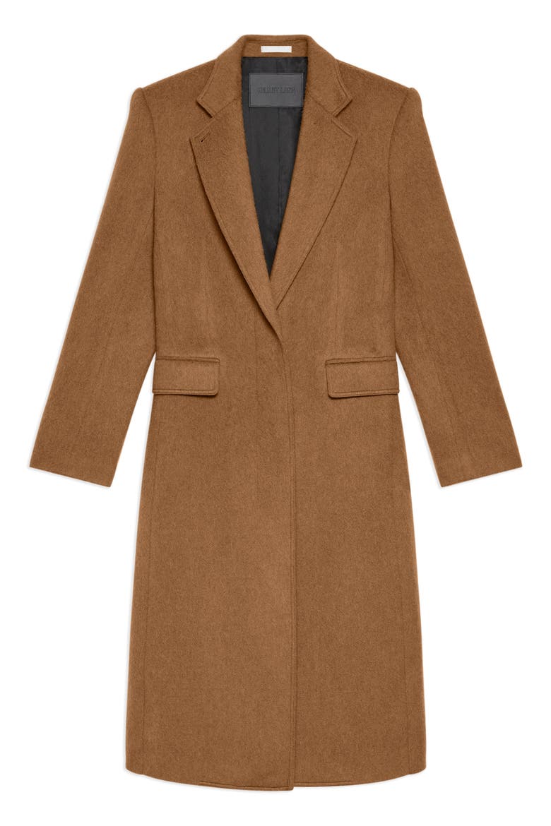 Wool Blend Coat, Alternate, color, DARK CAMEL