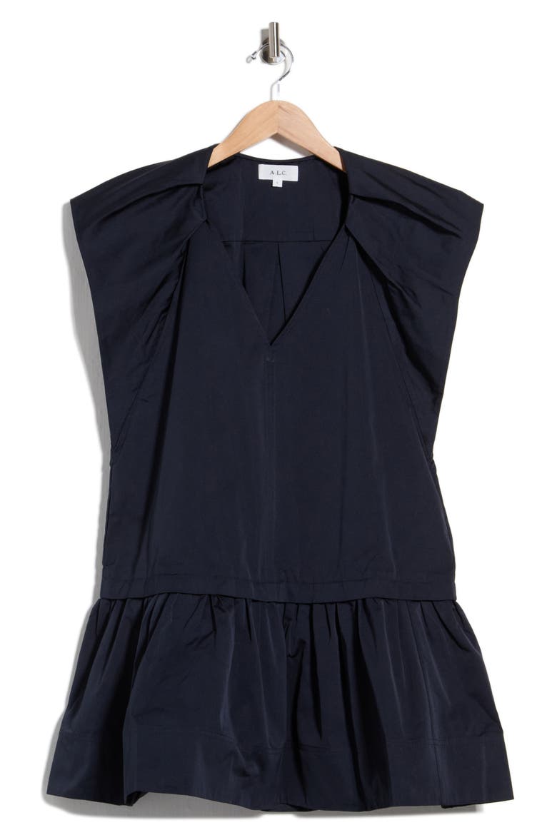 Ember Cap Sleeve Drop Waist Minidress, Main, color, NAVY