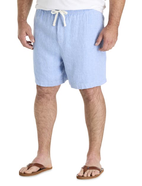 Big & Tall Surfside Pull-On Linen Shorts