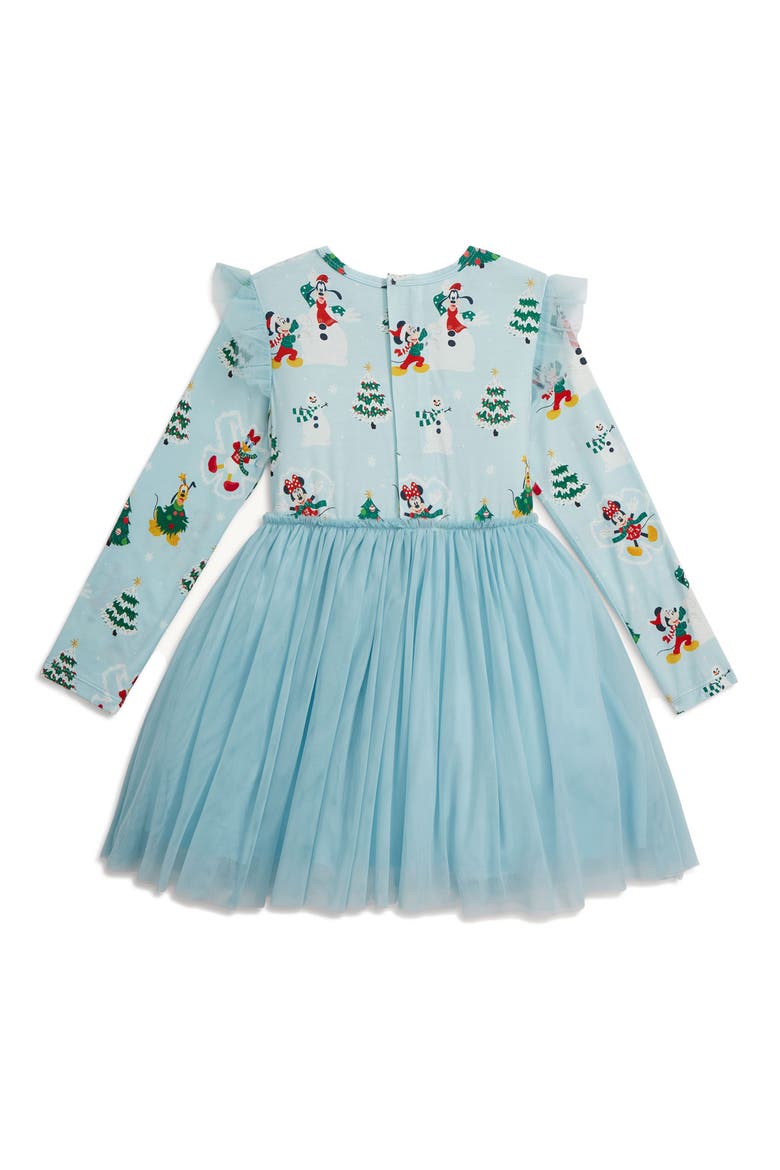 Kids' Snow Excited Magnetic Long Sleeve Tulle Dress, Alternate, color, SNOWE