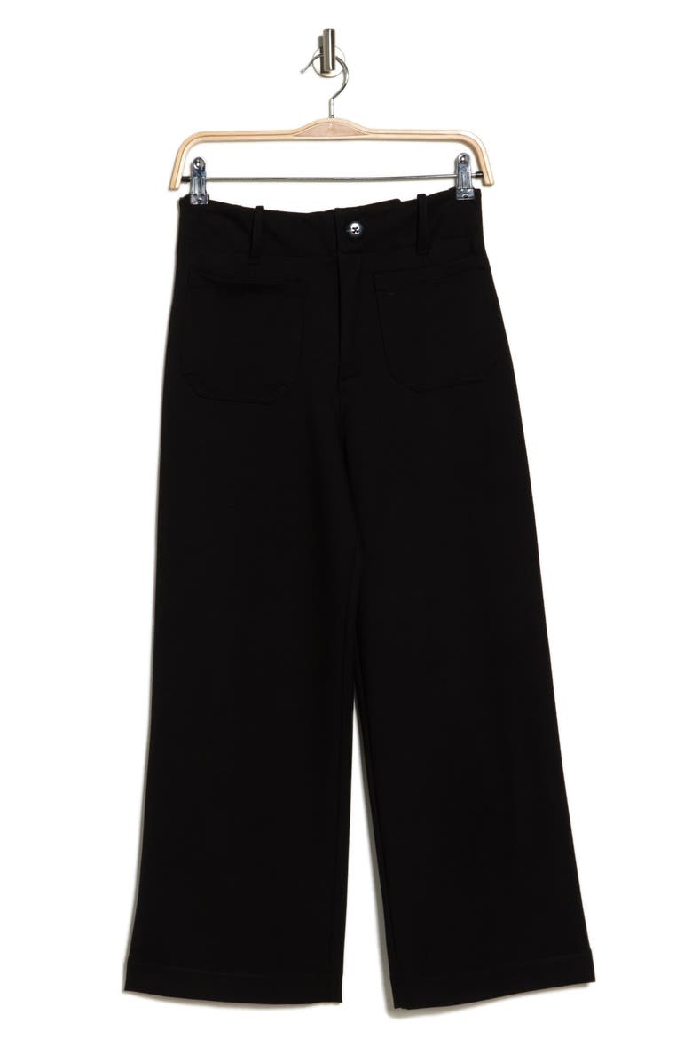Crop Wide Leg Pants, Alternate, color, BLACK