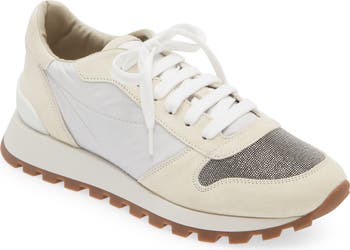 Brunello Cucinelli Monili Trim Runner Sneaker (Women