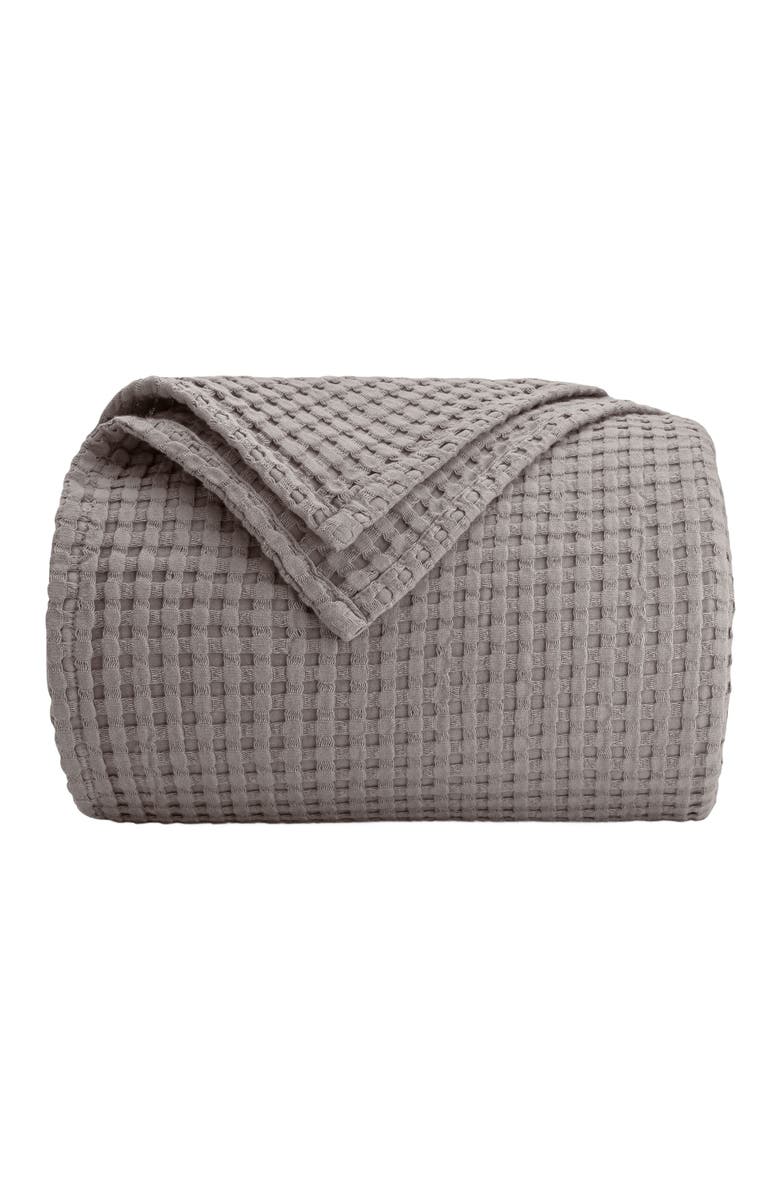 Comfy Cubs Adult Waffle Blanket, Main, color, Charcoal