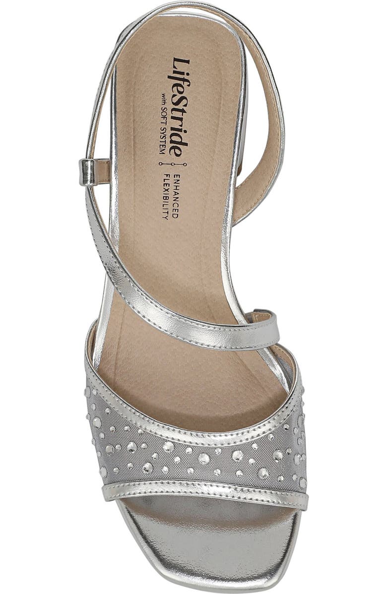 LifeStride Cheyenne Slingback Sandal, Alternate, color, Silver