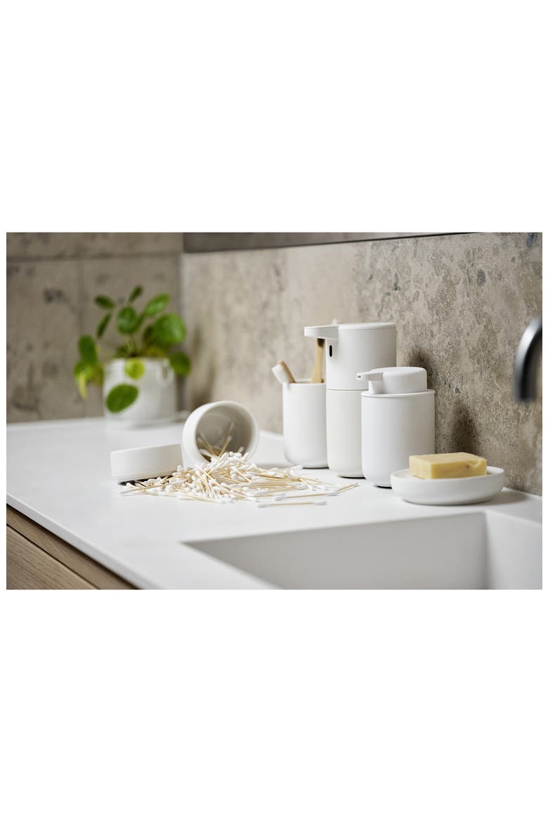 Ume Lidded Jar, Alternate, color, WHITE
